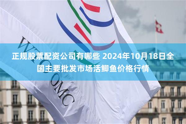 正规股票配资公司有哪些 2024年10月18日全国主要批发市场活鲫鱼价格行情