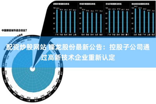 配资炒股网站 锋龙股份最新公告：控股子公司通过高新技术企业重新认定